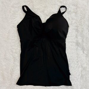 Swimsuits for All Black Tankini Top